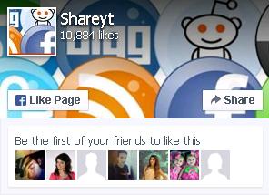 Join Shareyt fanpage on facebook